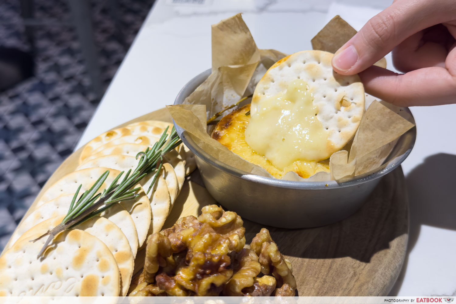 oyster bank - baked camembert