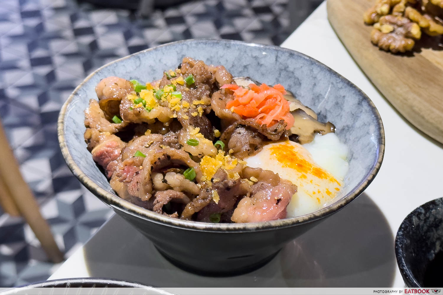 oyster bank - wagyu beef karubi don