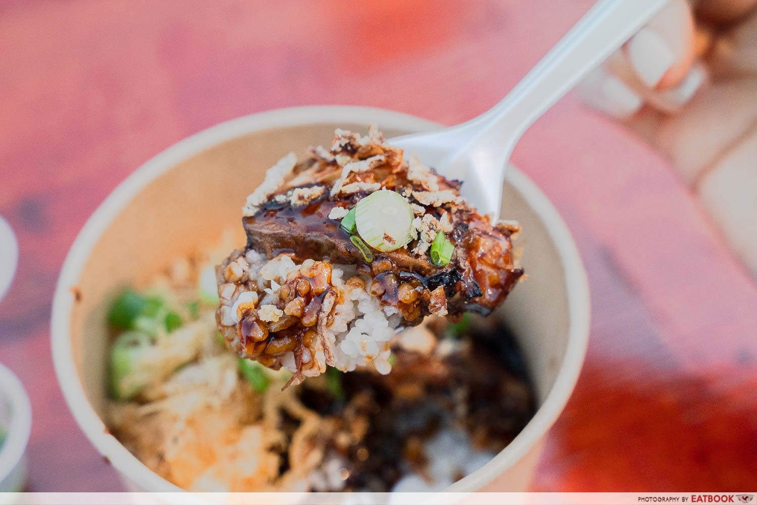 singapore food festival 2023 - cheeky bee hoon braised pork pork lard pearl rice