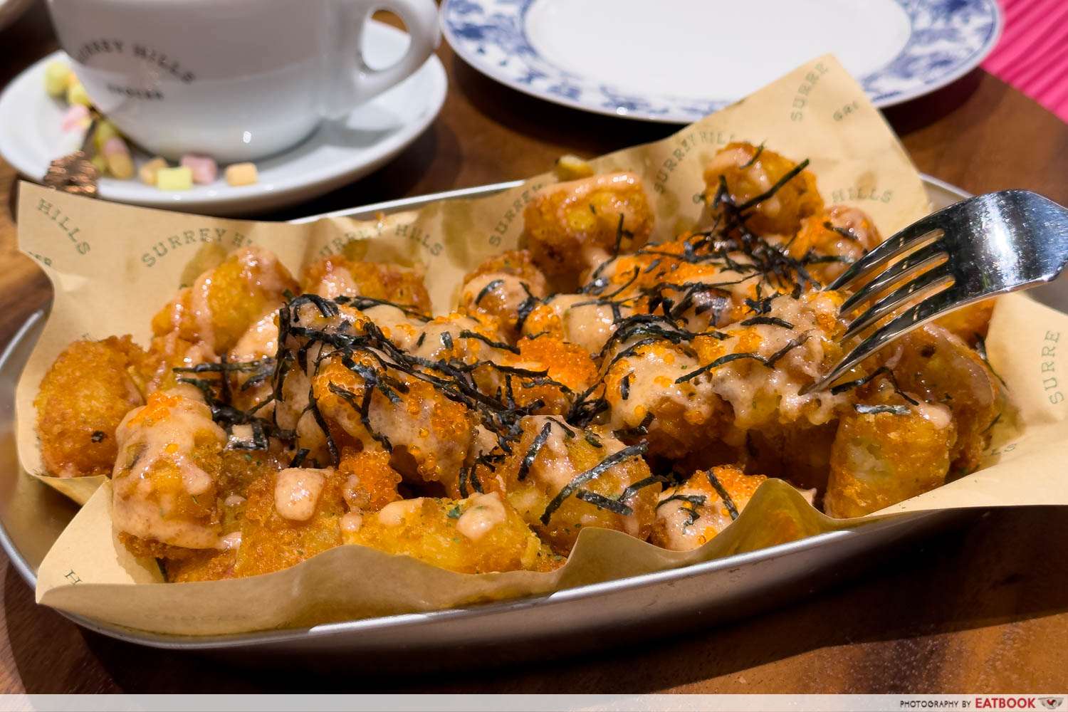 surrey hills raffles city - mentaiko tater tots