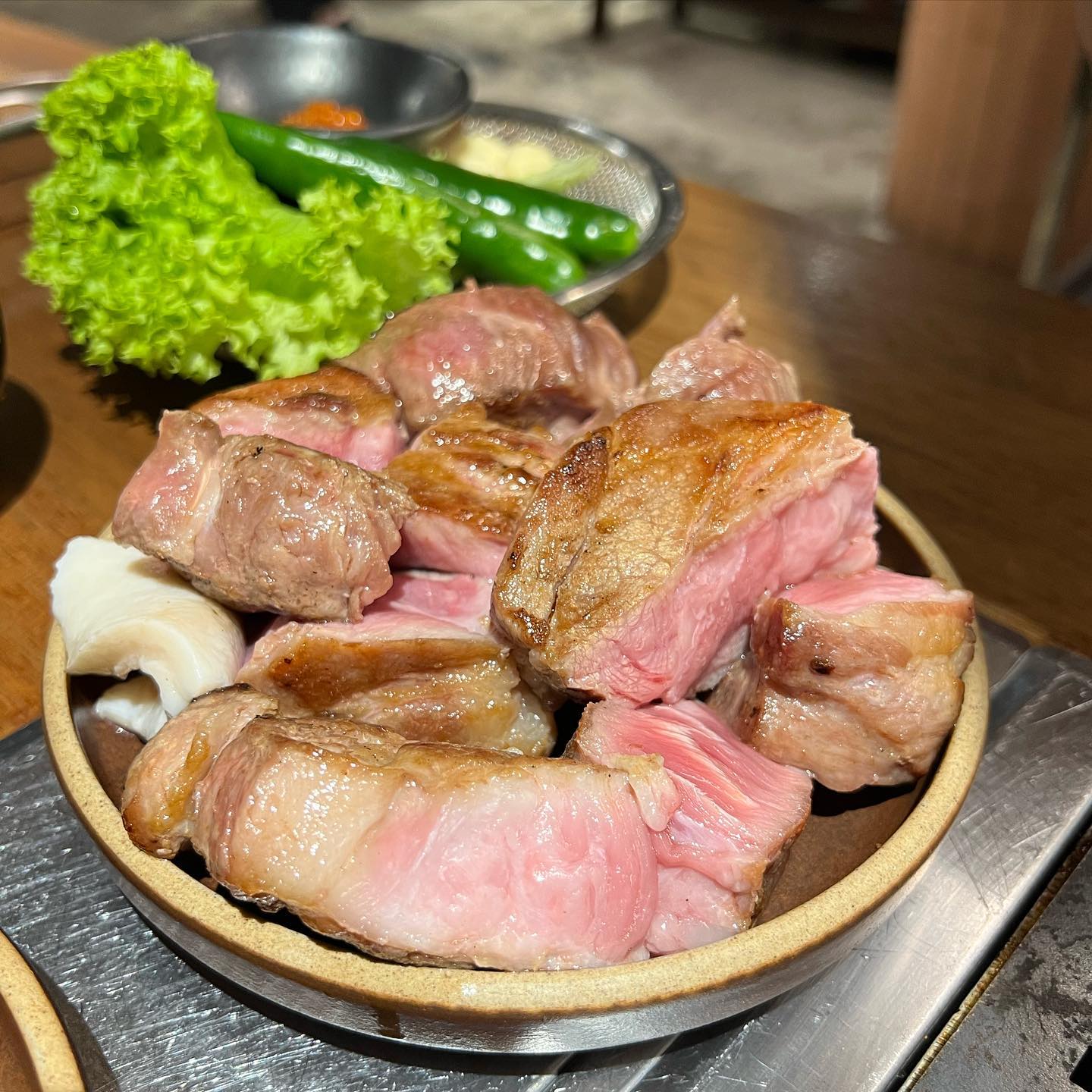 um yong baek - kbbq aged pork collar