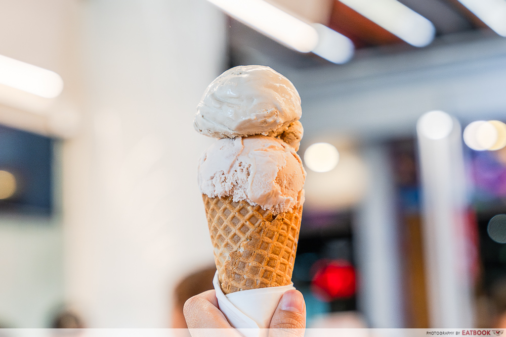 van leeuwen ice cream - double scoop cone