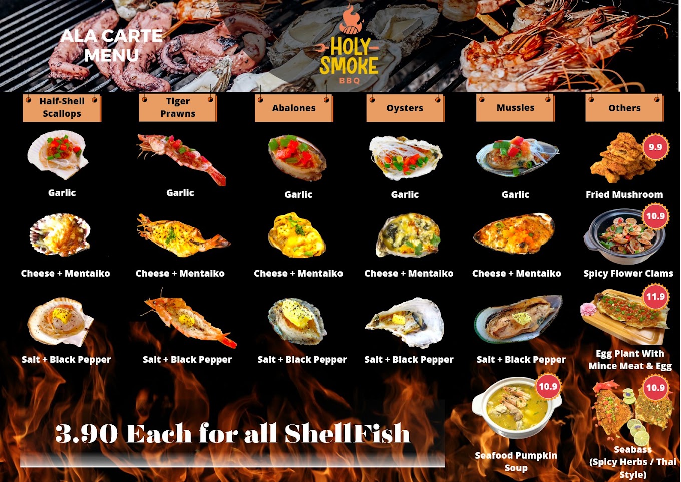 Holysmoke BBQ Fresh Seafood Barbecue In Toa Payoh Eatbook.sg