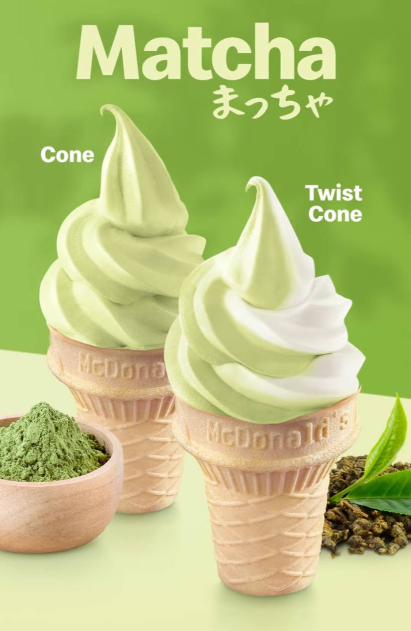 mcdonald's matcha soft serve