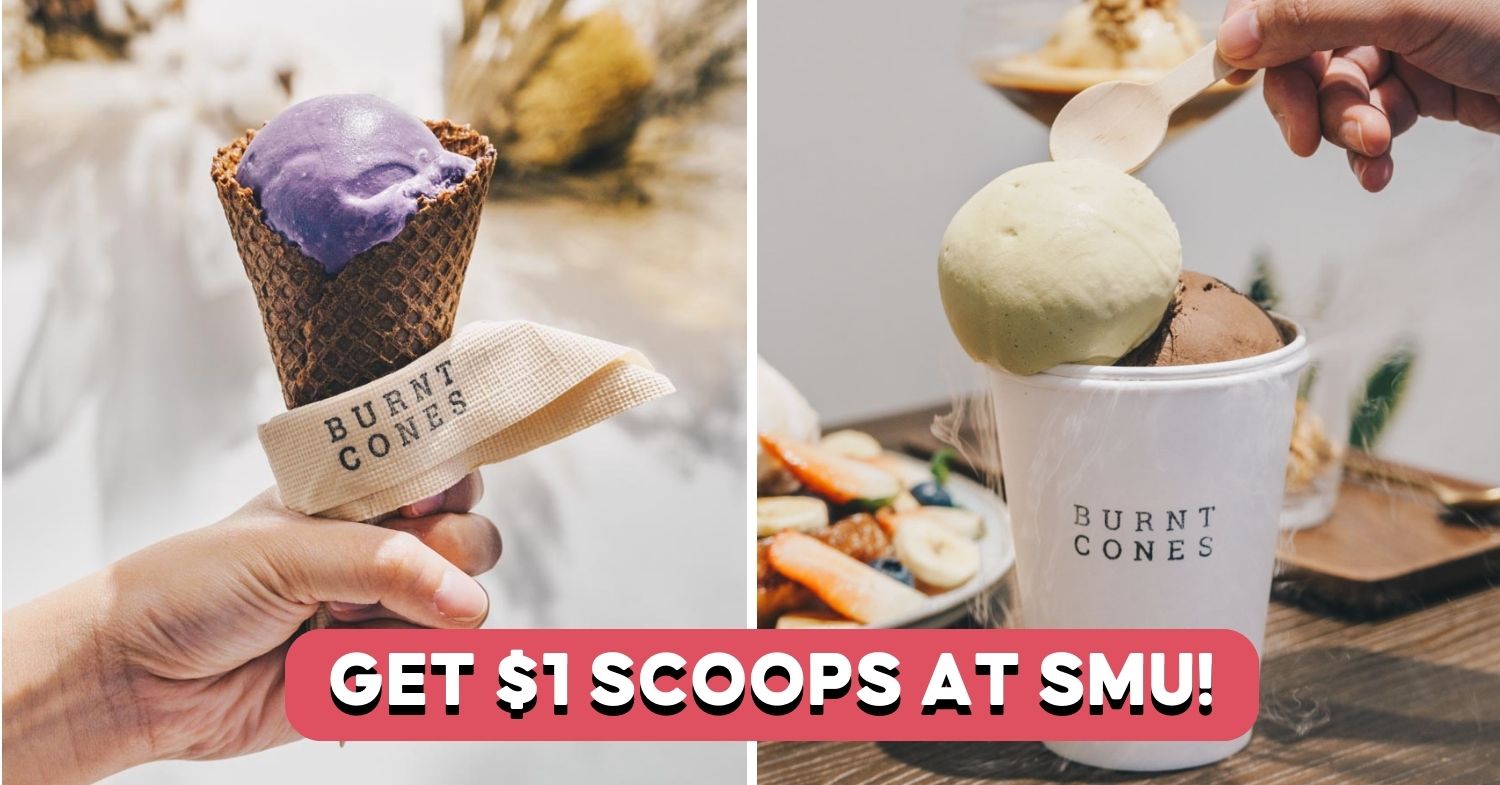 Burnt Cones Has $1 Scoops Promo To Celebrate Their SMU Opening