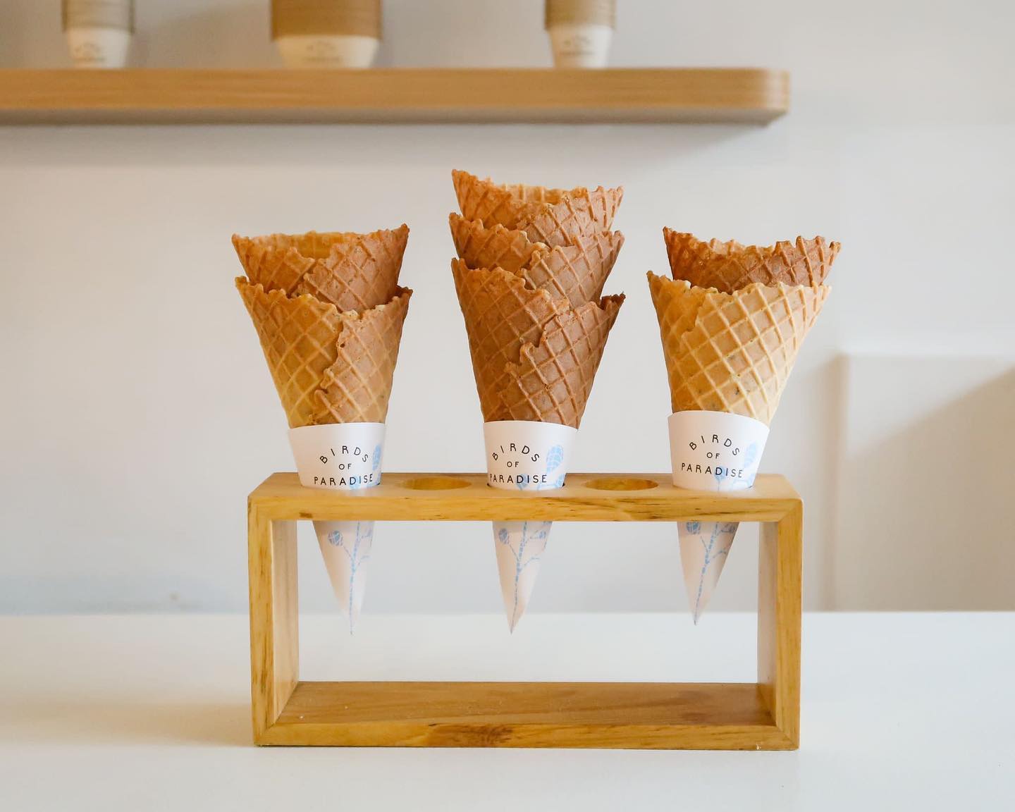 birds of paradise gelato - thyme cones