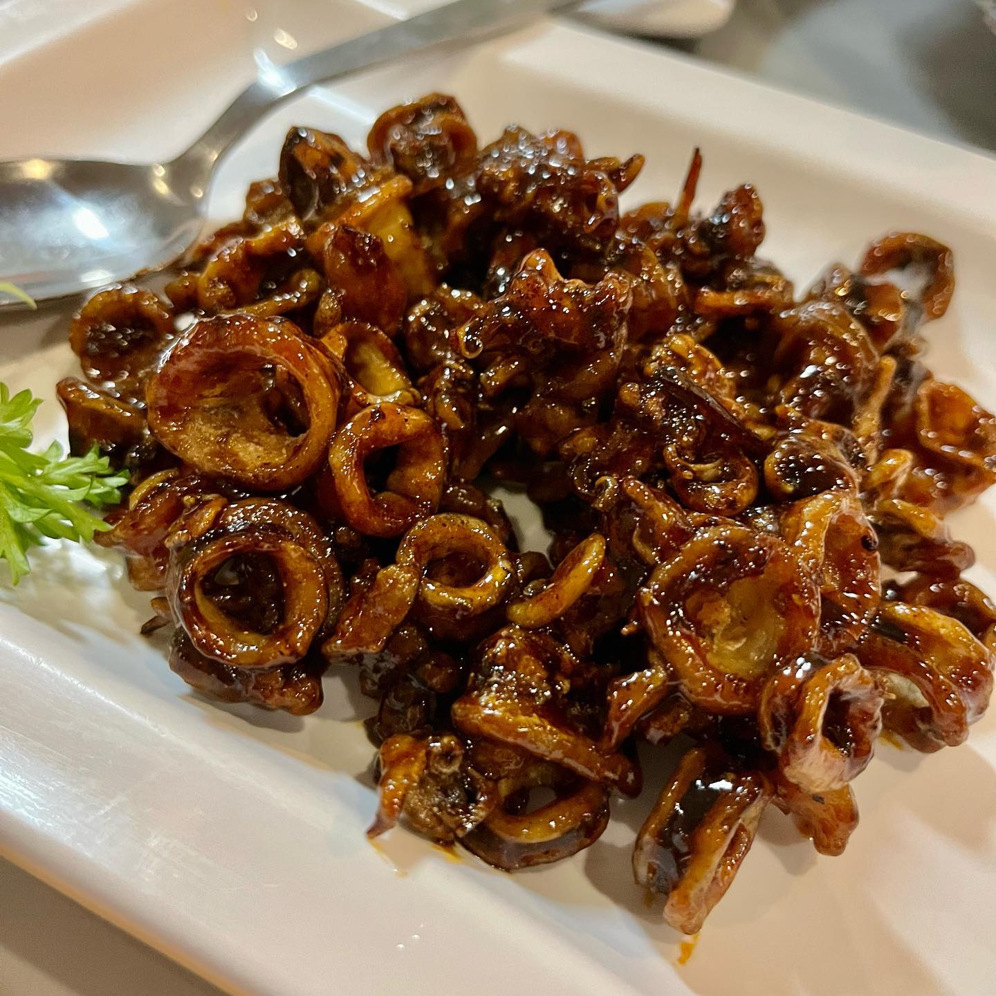 hua yu wee - deep fried baby squid