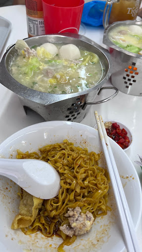 sim lim square bak chor mee - mini pot noodle