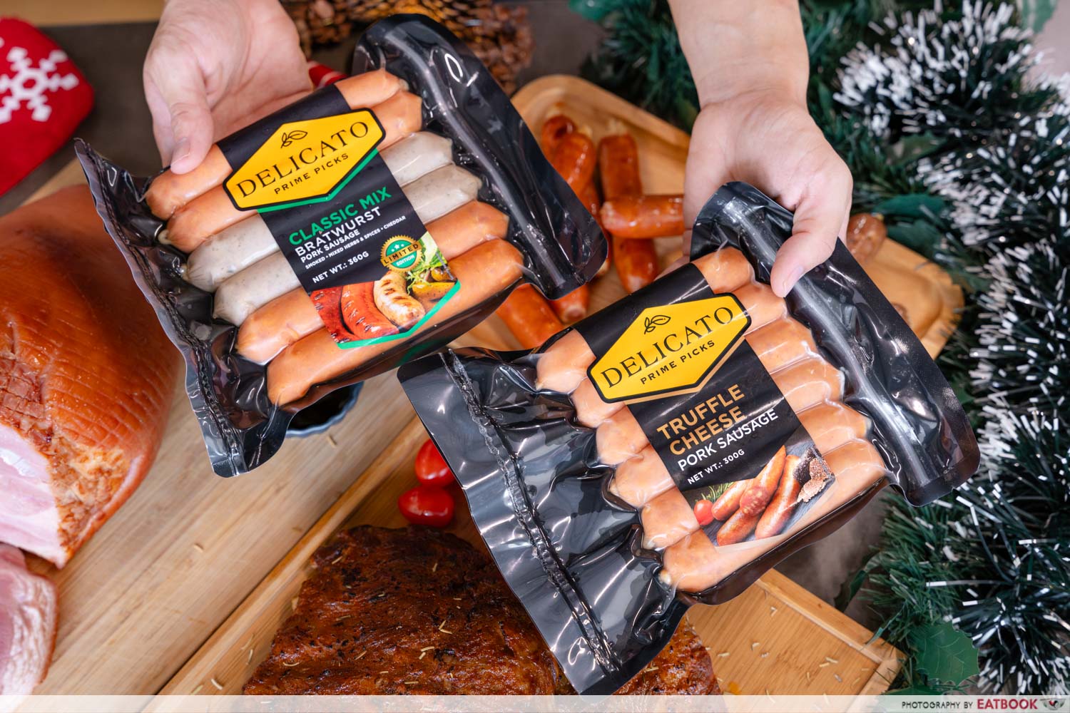 delicato christmas sausages