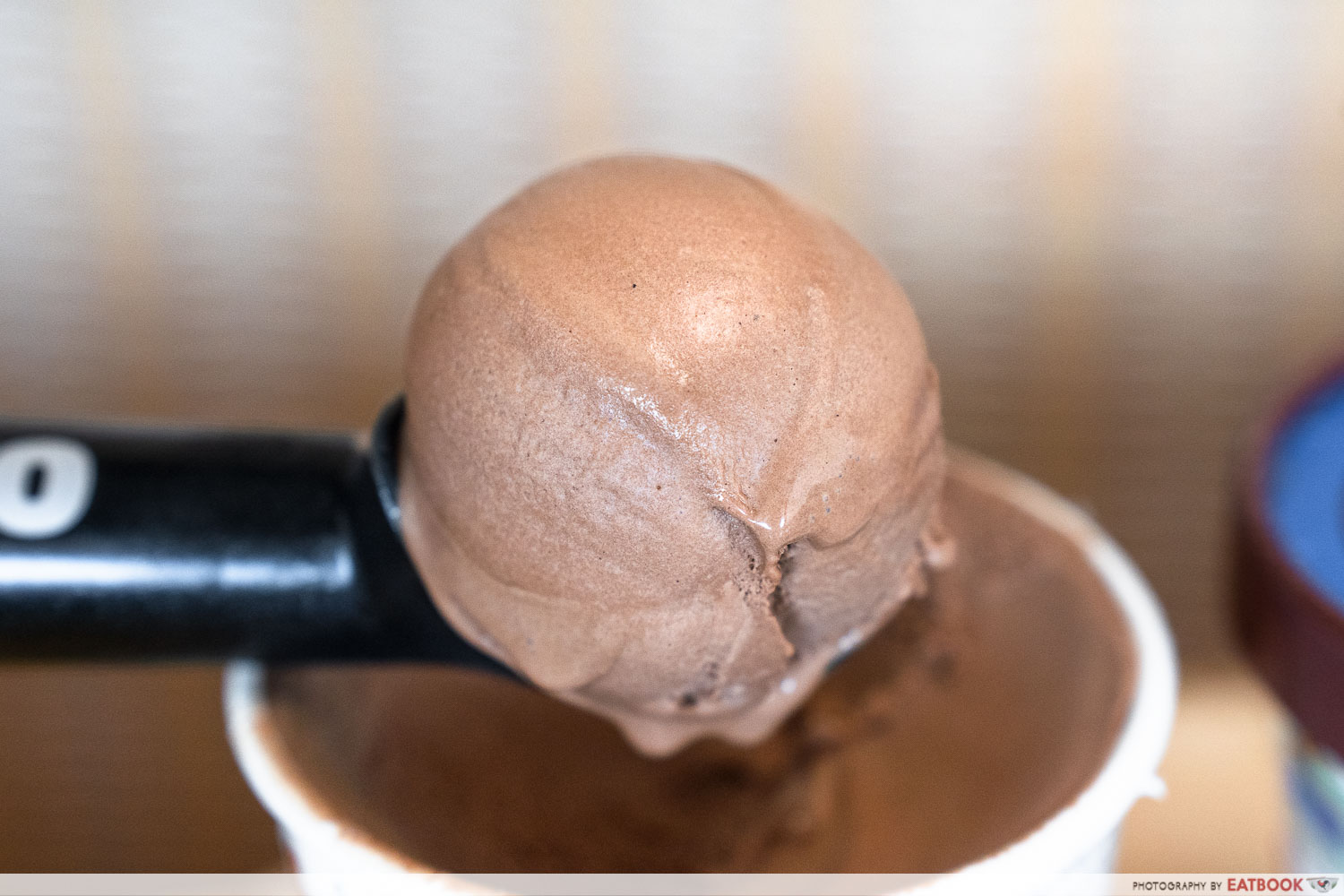 oatside ice cream - chocolate scoop