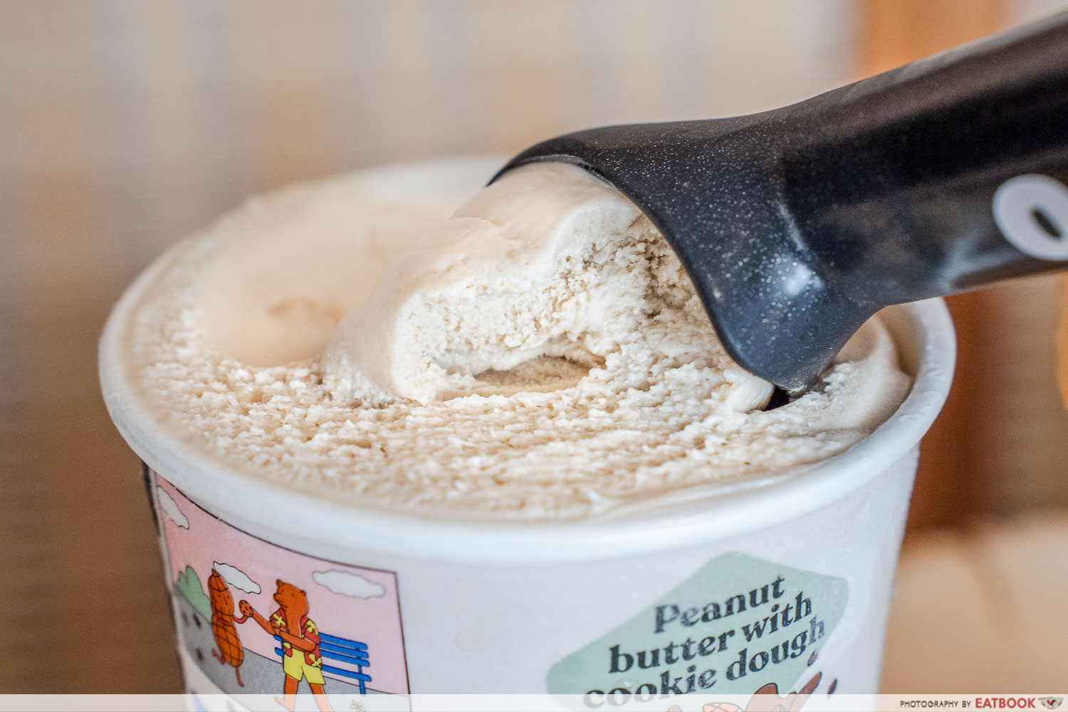 oatside ice cream - peanut butter scoop