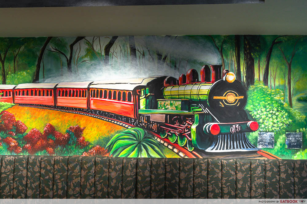 surrey hills woodleigh - train mural