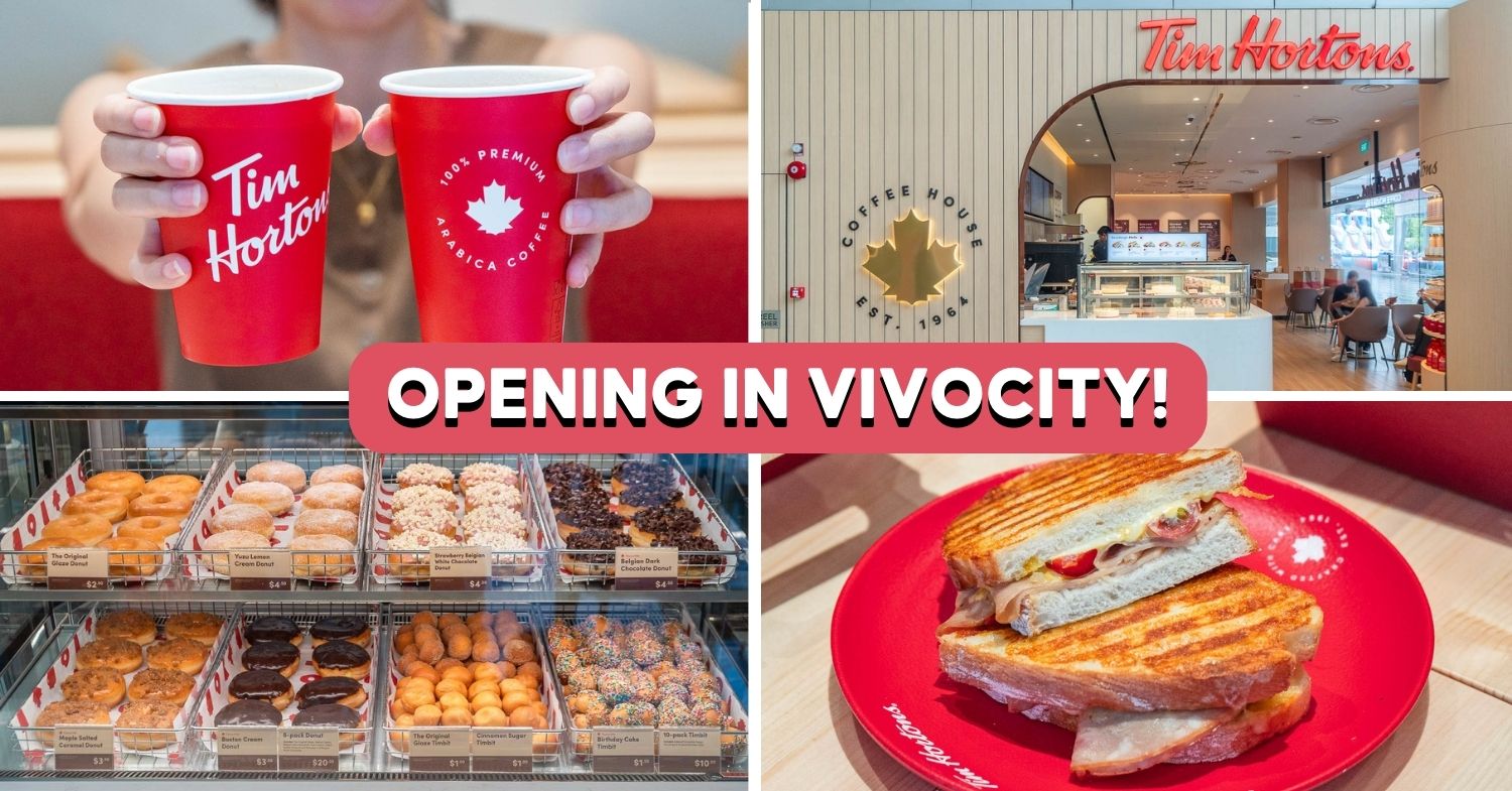 What's on the menu when Tim Hortons Singapore opens at Vivocity