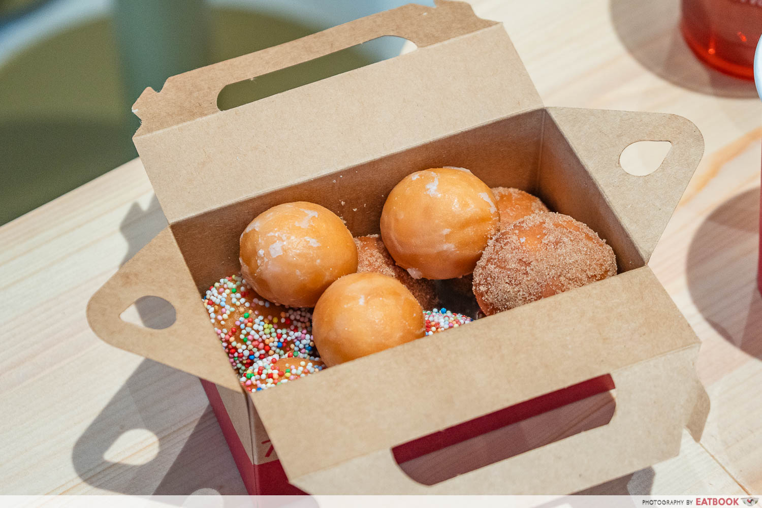 tim hortons - doughnuts in box