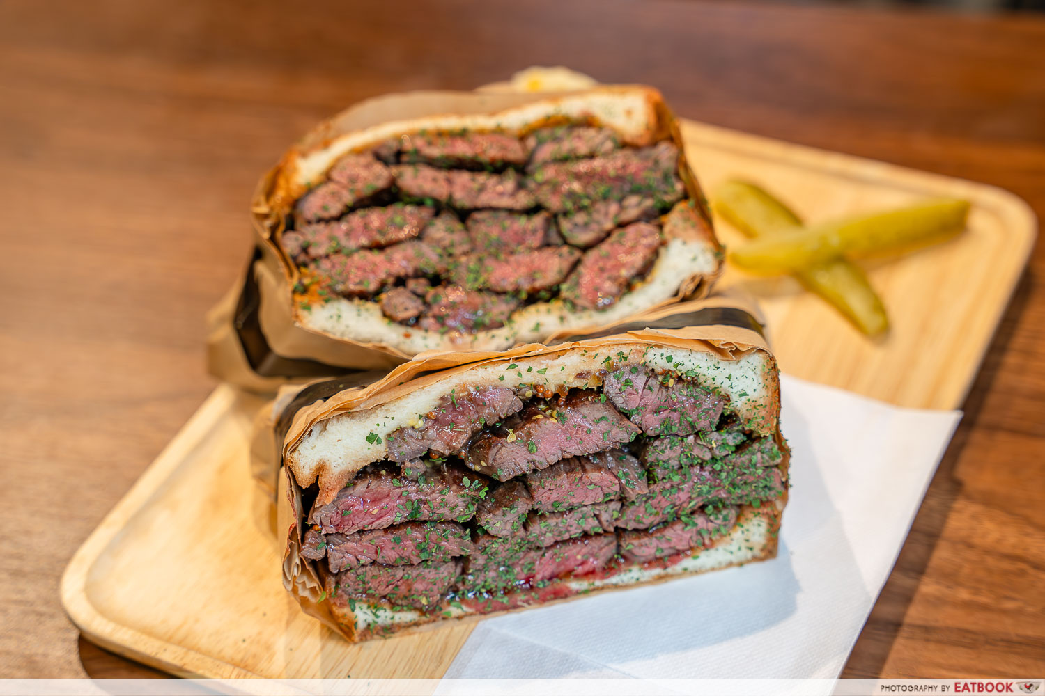 tokyo food guide - stabler meatsand beef sandwich closeup