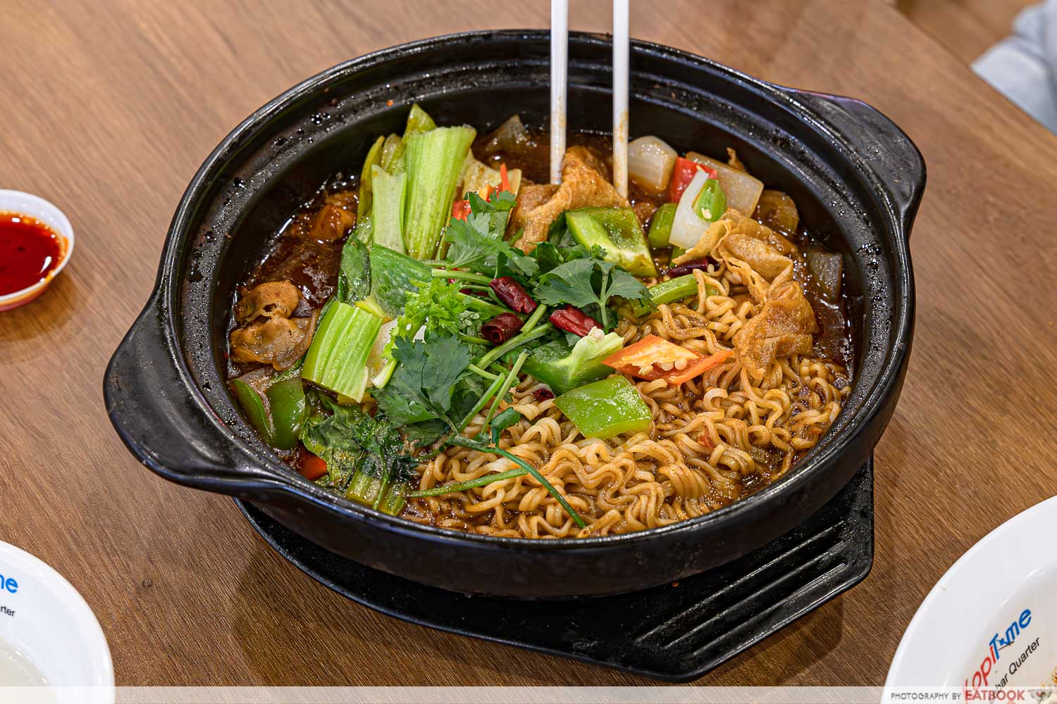 chicken-pot-top-view-chopsticks-instant-noodles-ingredients