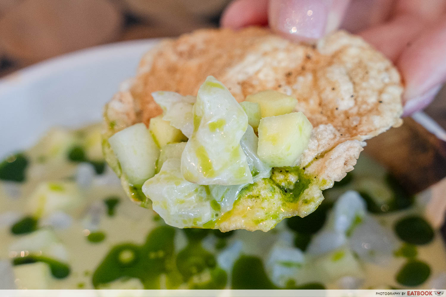 restaurant air dempsey - white fish ceviche detail