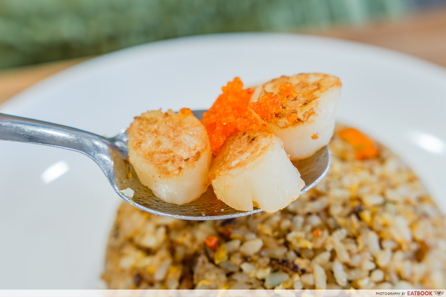 fried rice story - grilled scallops