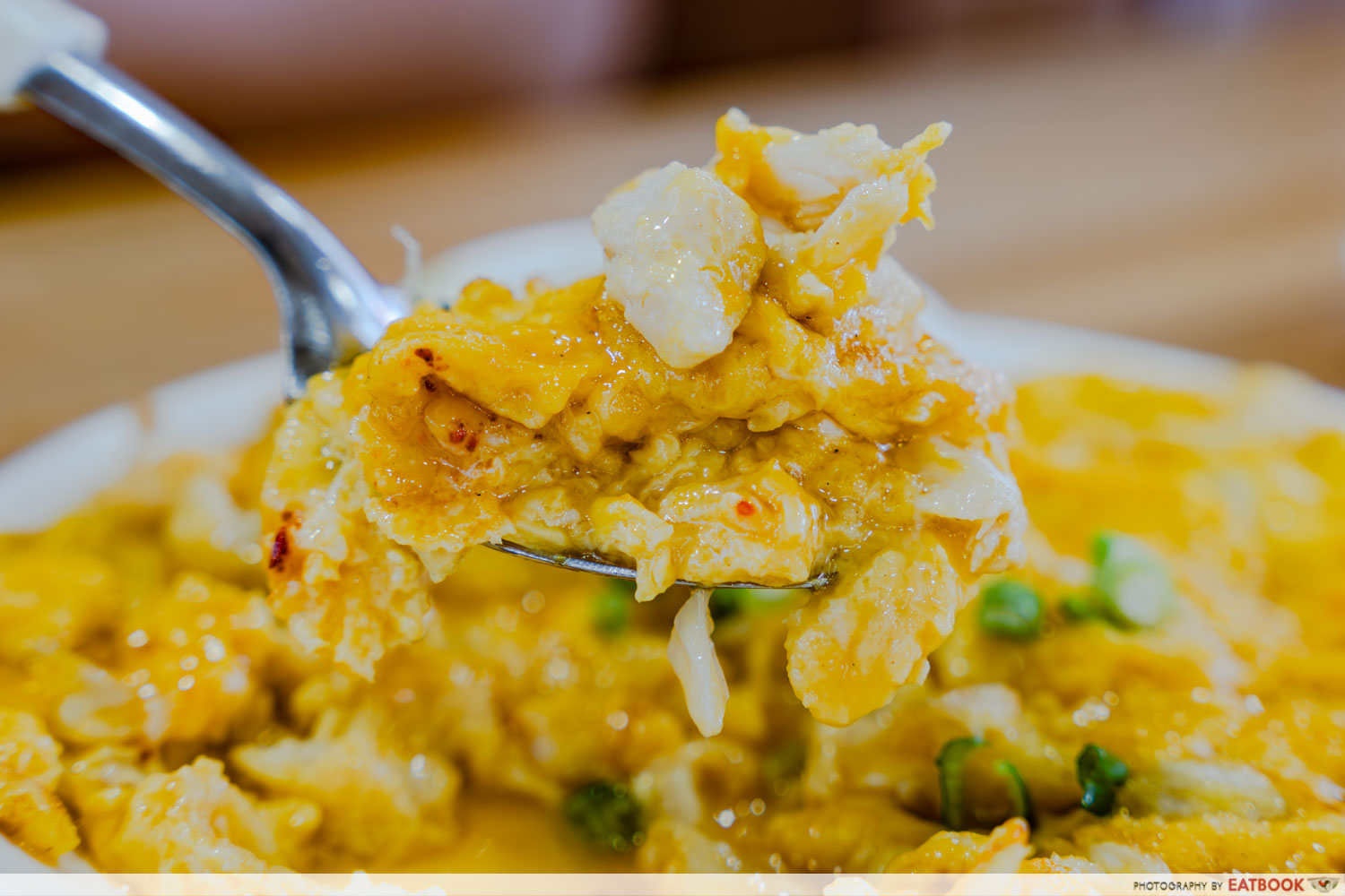 fried rice story - jumbo crab omelette detail