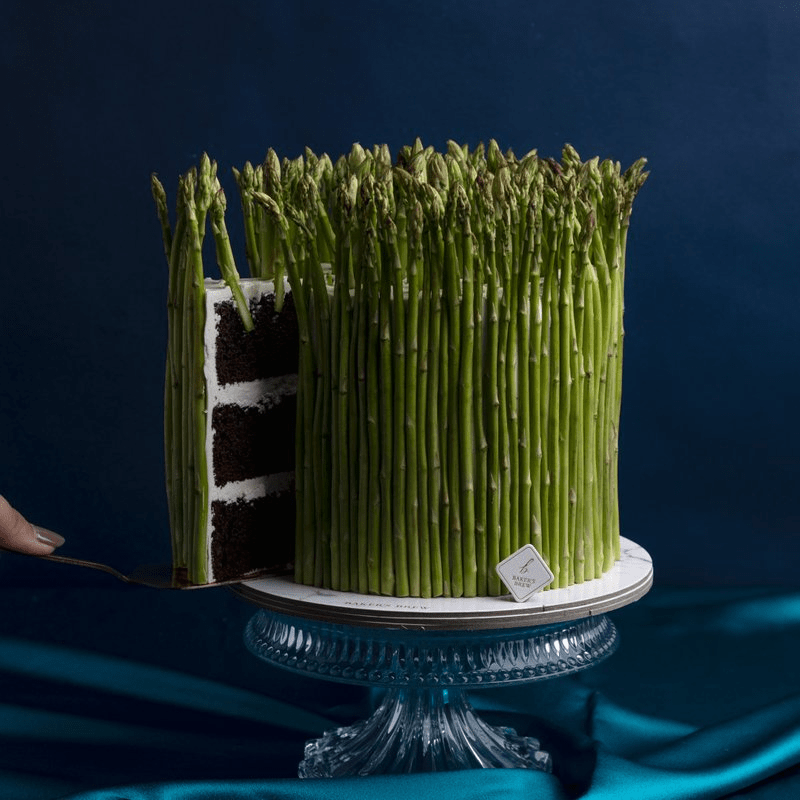 Baker's Brew Vegetable Cakes Asparagus