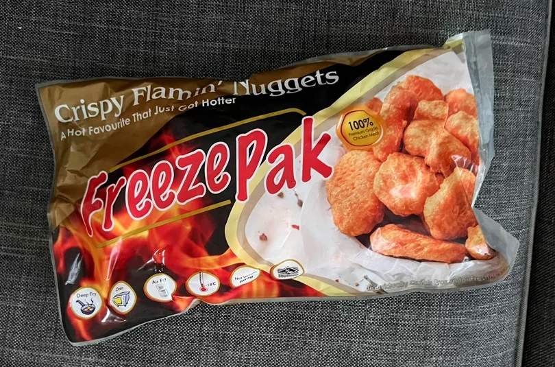 Fast Food Dupes - FreezePak Frozen Crispy Flamin Nuggets