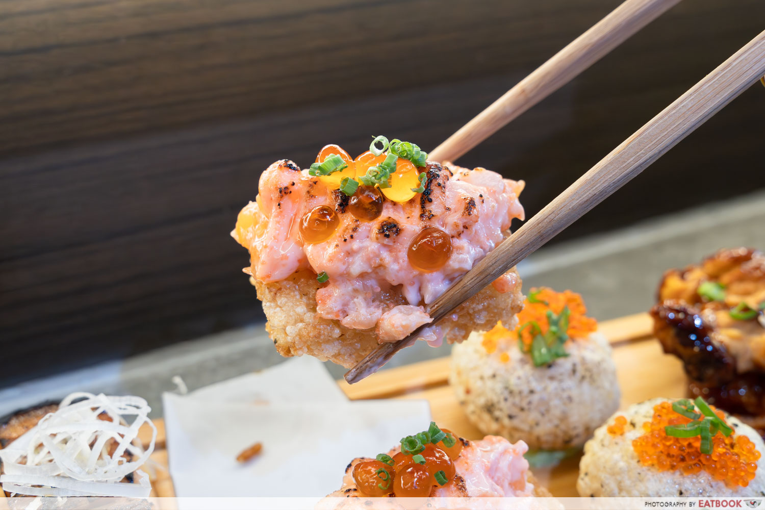 Toku-Nori-aburi-salmon-crispy-sushi