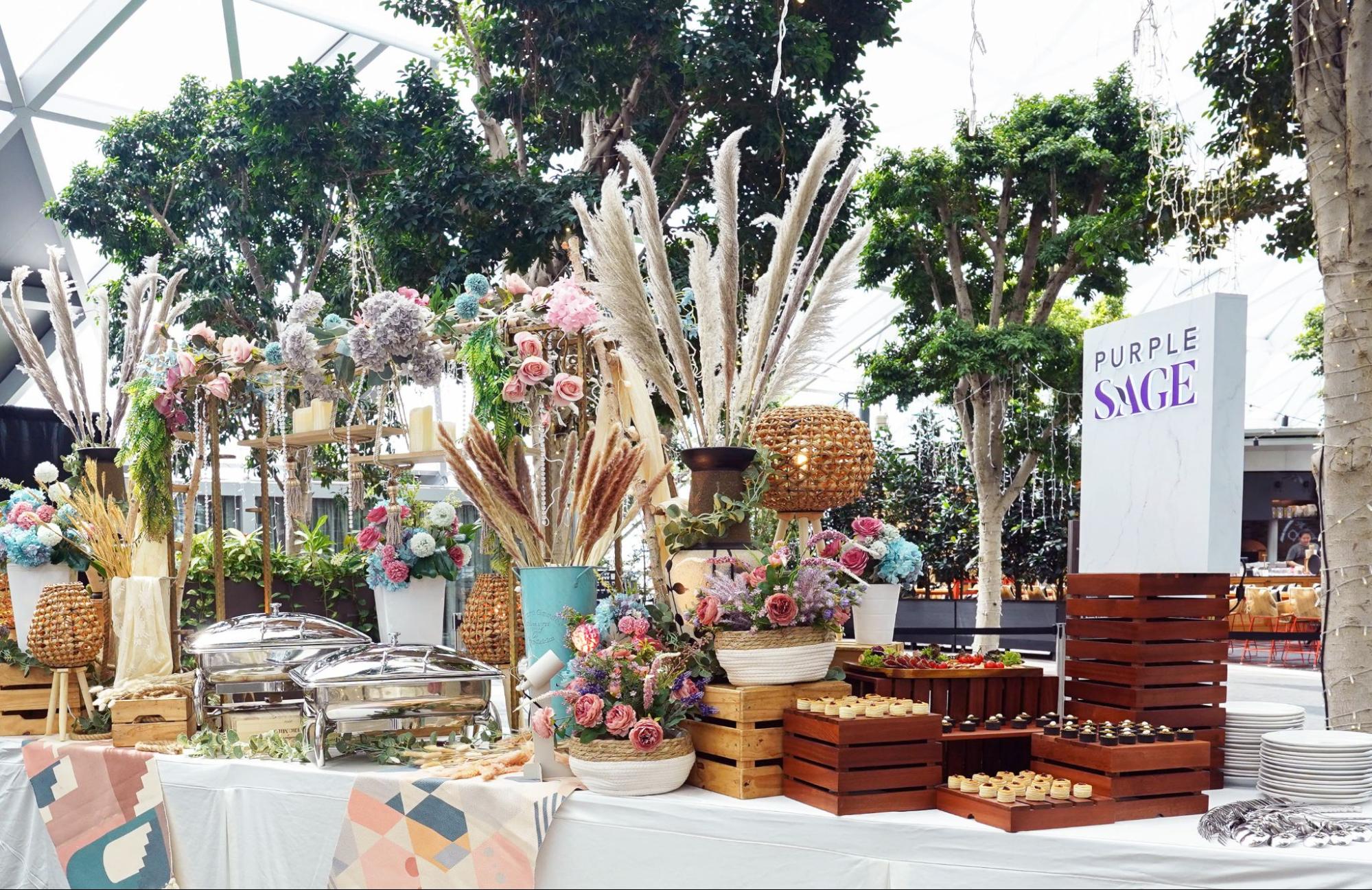 best wedding caterers singapore - purple sage