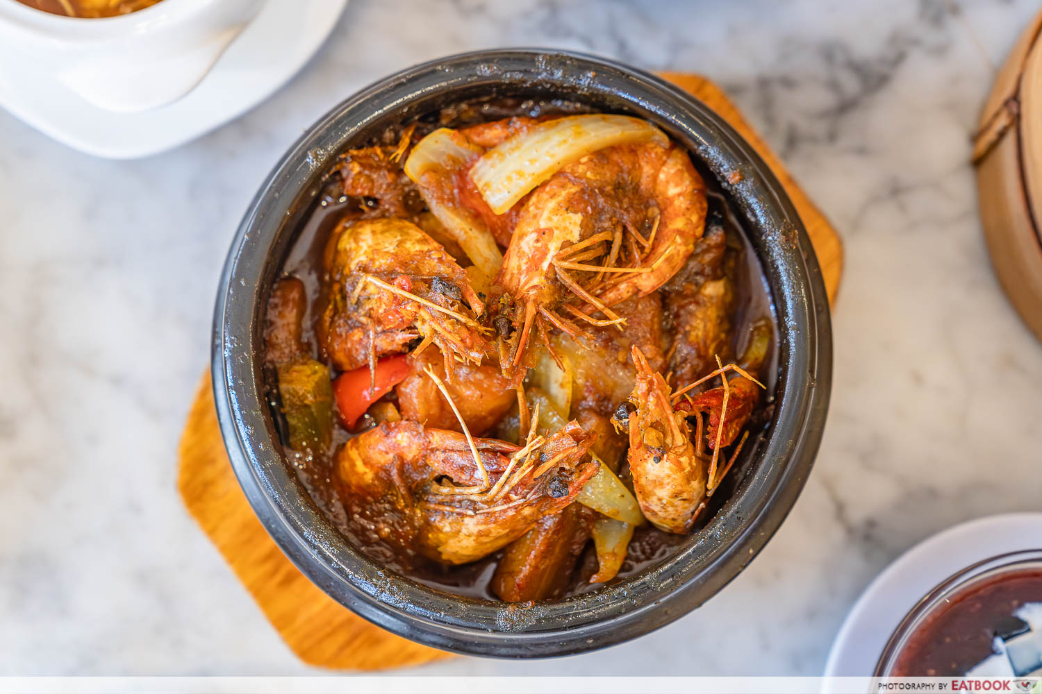 claypot assam prawn