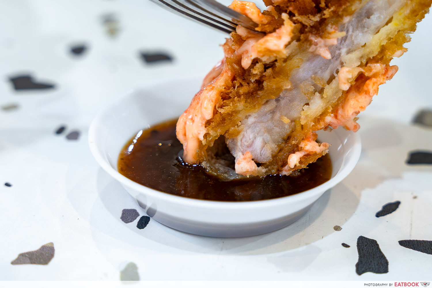 haru-haru-speciality-in-mentaiko-truffle-sauce-dipping-interaction