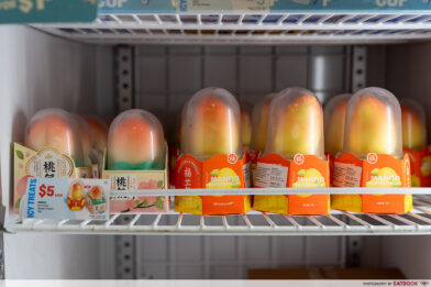 Hong Qi Mango & Peach Ice-Cream: Viral Ice Cream Eatbook.sg