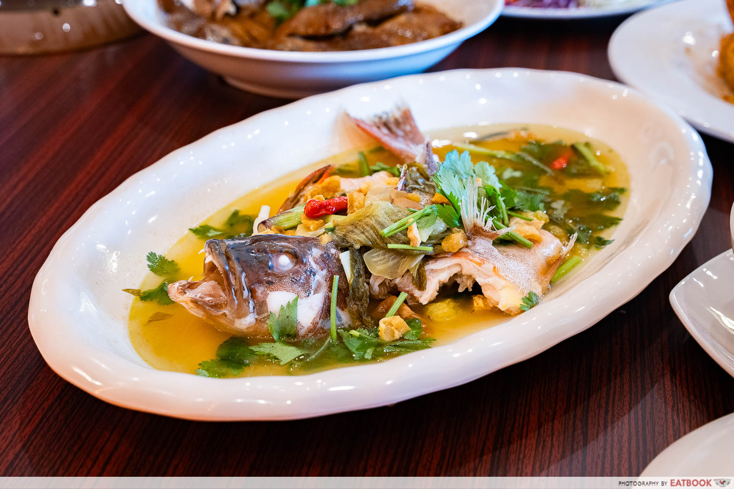 Steamed Fish with Pickled Chilli & Kiam Chye