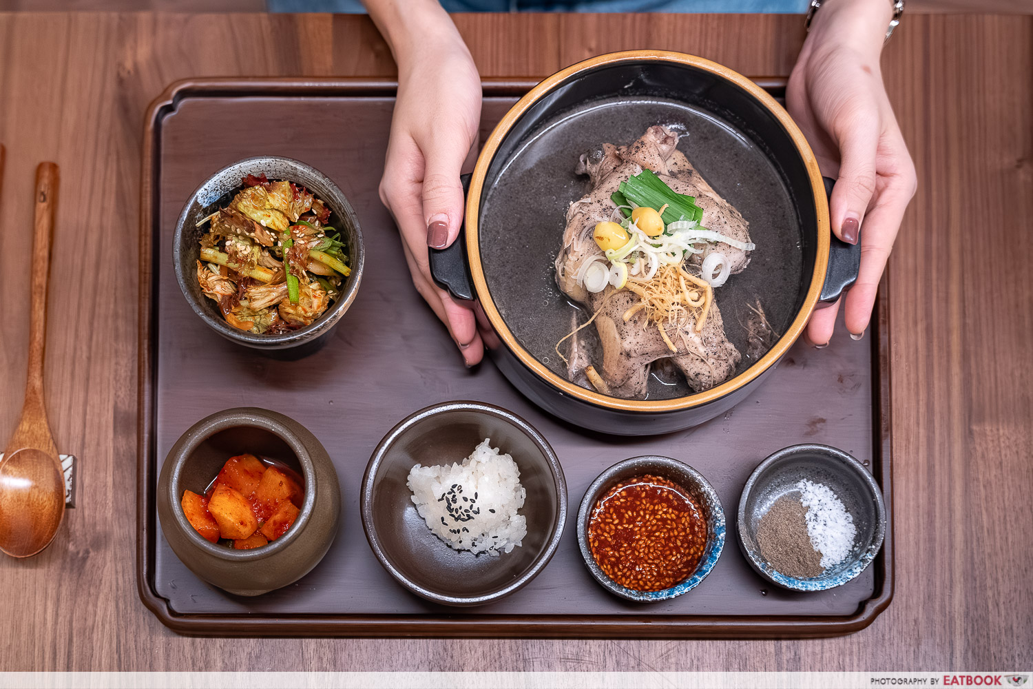 modu-restaurant-black-sesame-samgyetang-flatlay