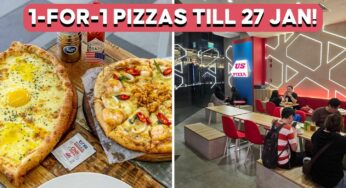 US Pizza Opens At Funan With 1-For-1 Deal, Get The Viral Cheese Boat Pizzas Here