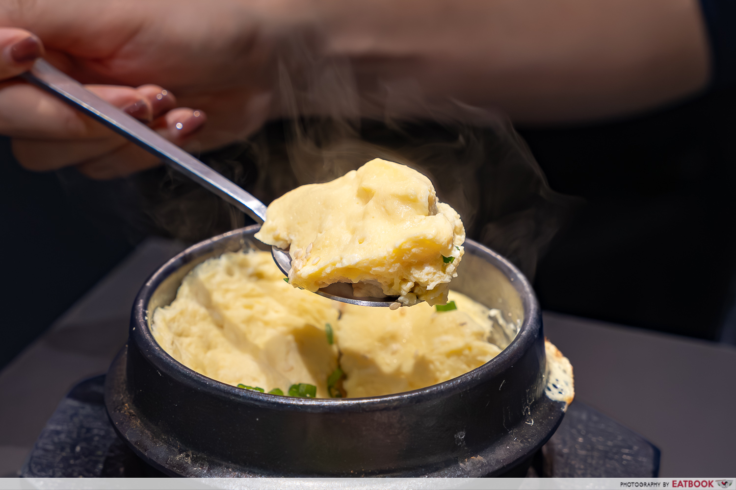 CheongDamChae-steamed-egg-scoop