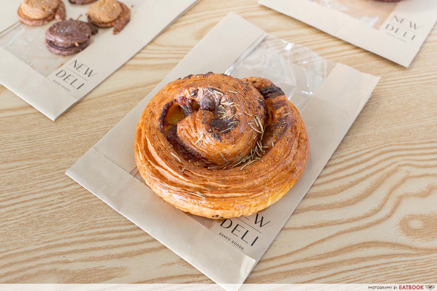 new deli bakery Rosemary, Garlic & Smoked Cheddar Spiral