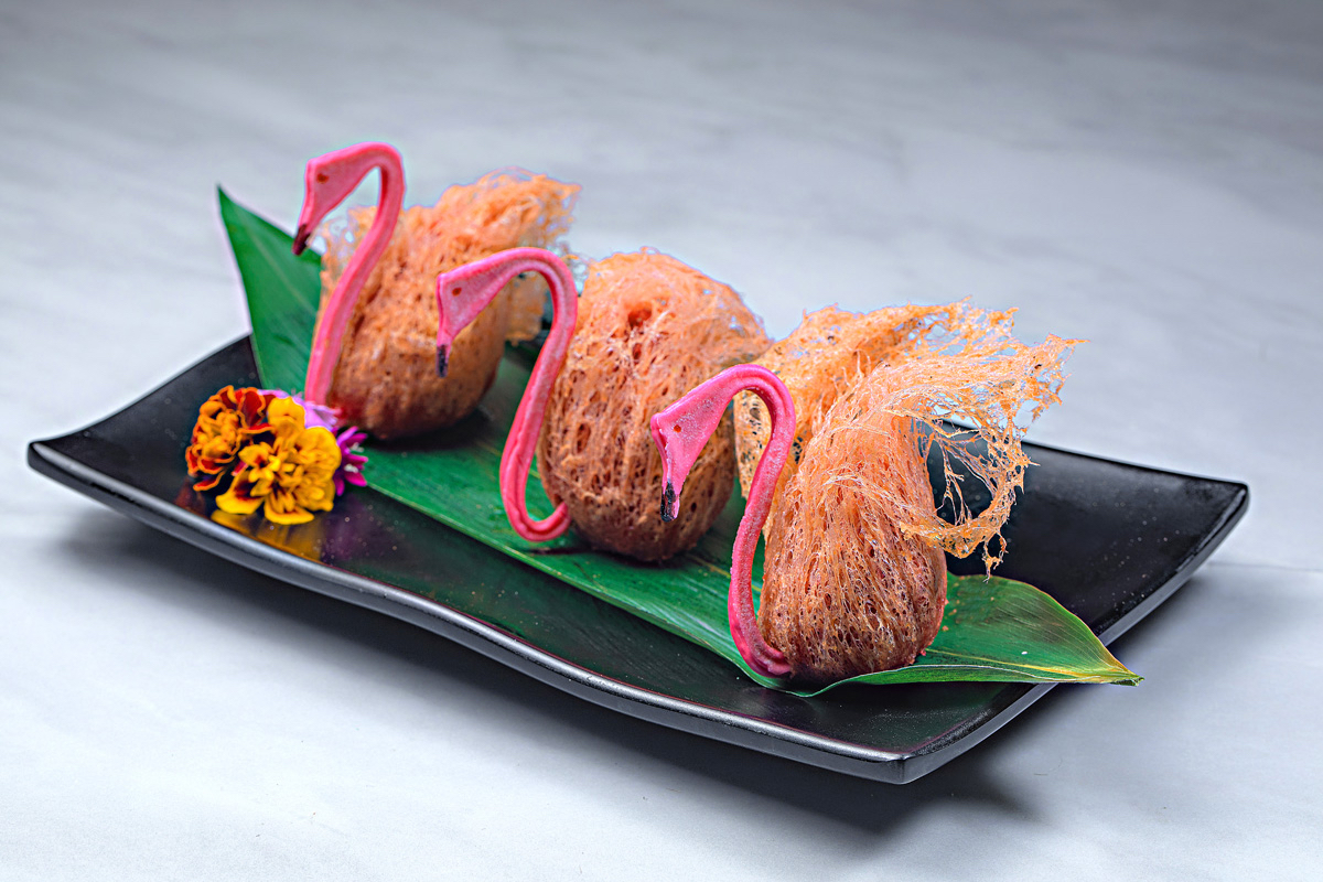 richman dim sum - crispy taro