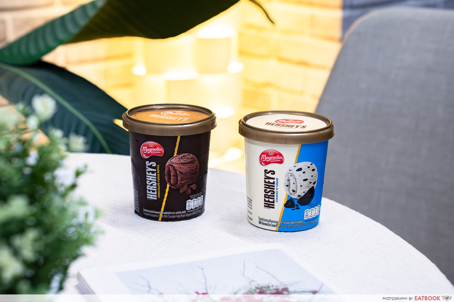 magnolia hersheys pint cookies and cream