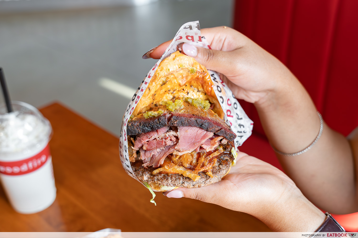 woodfire-jb-beef-brisket-burger-interaction