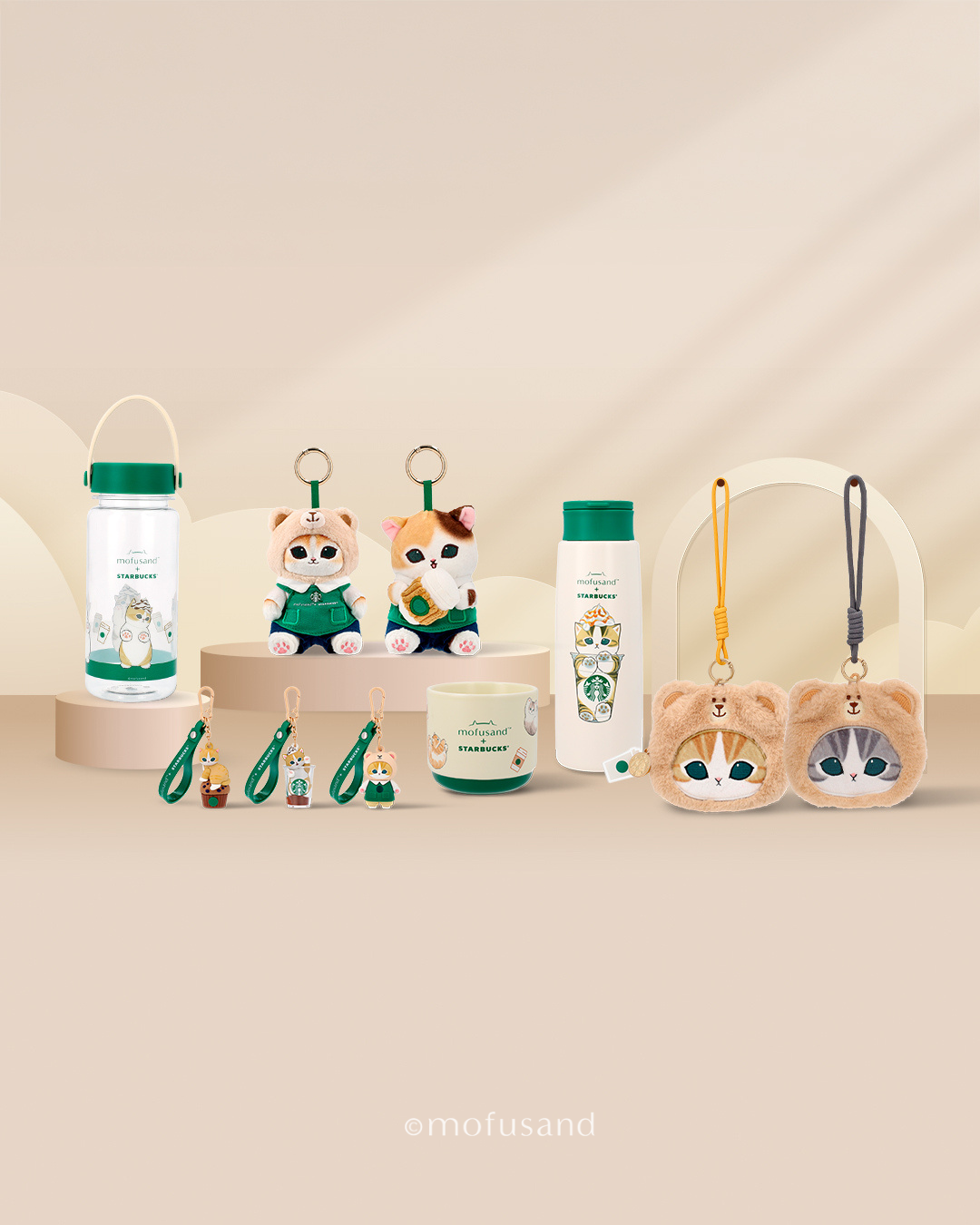 Mofusand + Starbucks Full Collection