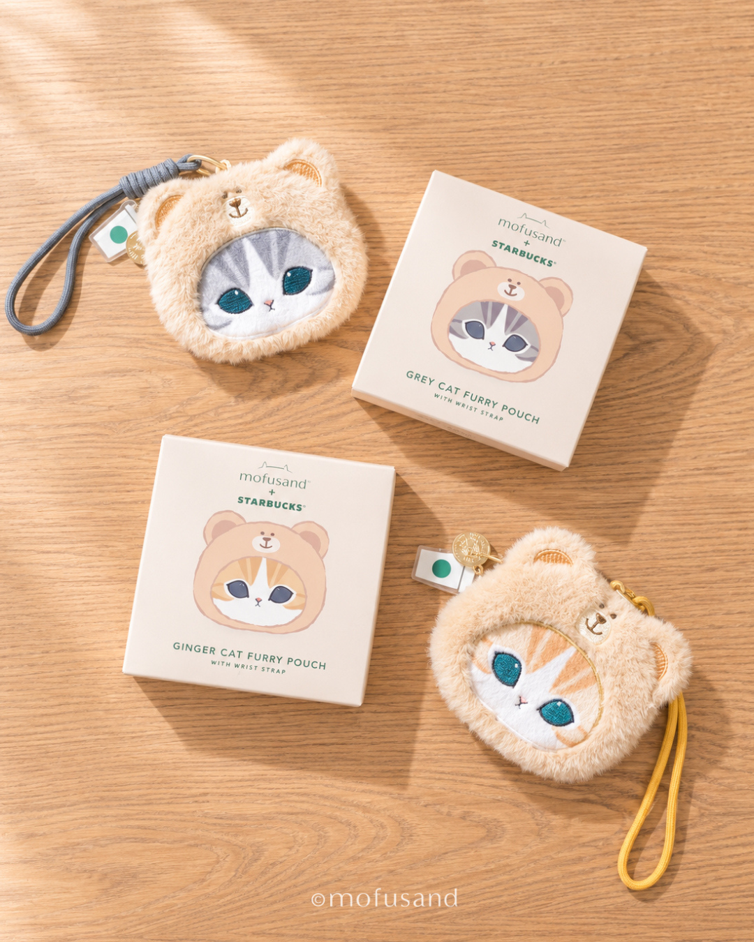 Mofusand + Starbucks Wristlet Pouch