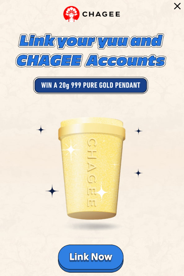 chagee gold pendant