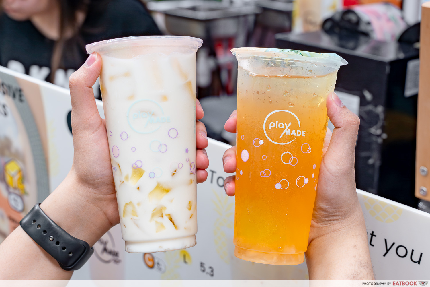 playmade pineapple bubble tea
