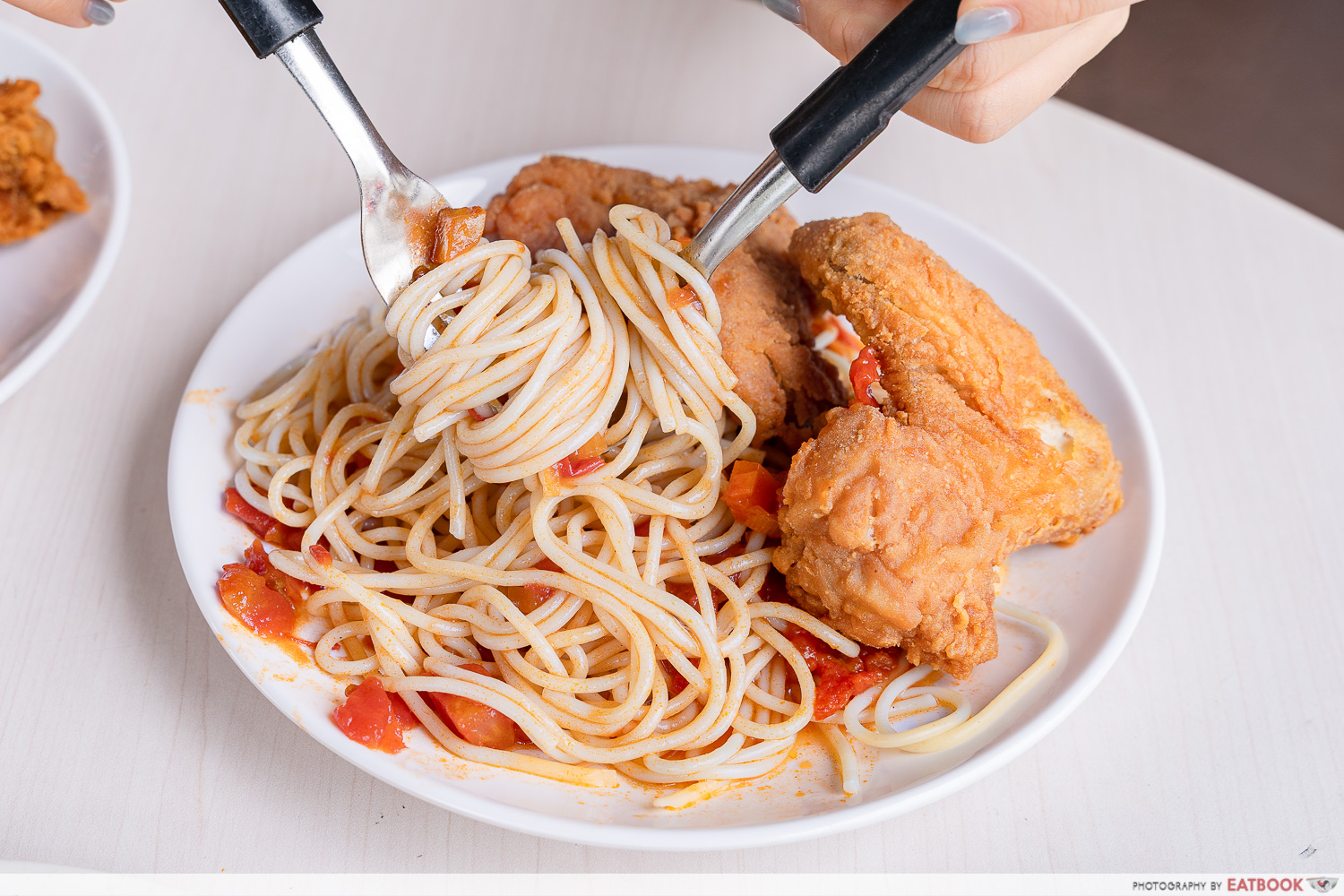 Big-Fried-Chicken-spaghetti-interaction