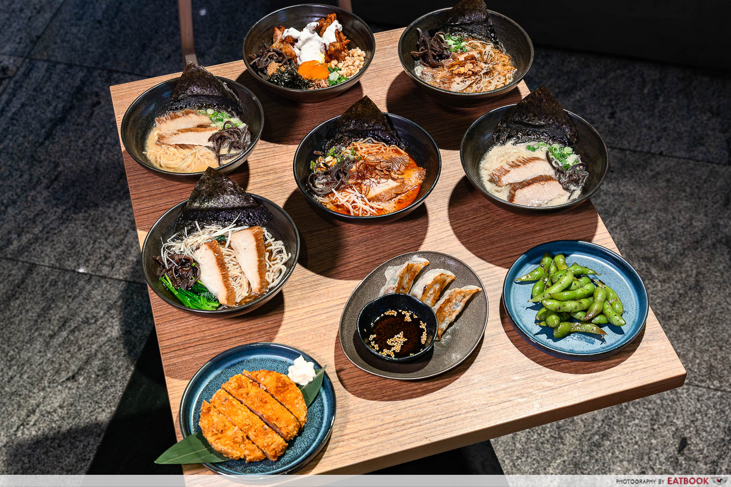 Kiwami-ramen-buffet-flatlay