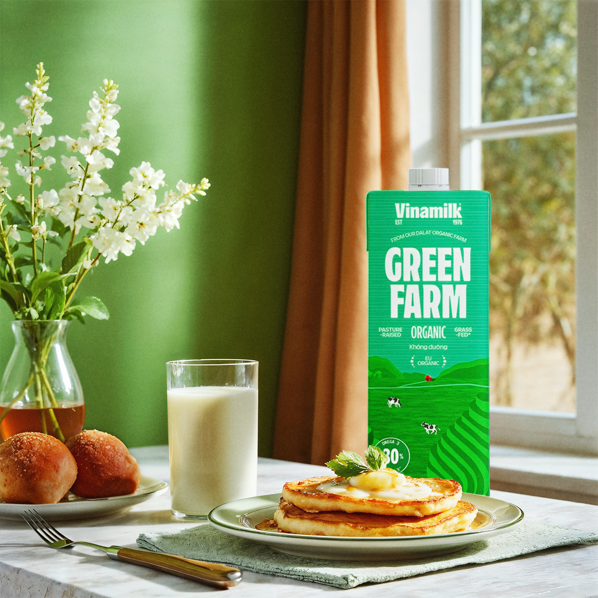 Green Farm Organic Fresh Milk vinamilk