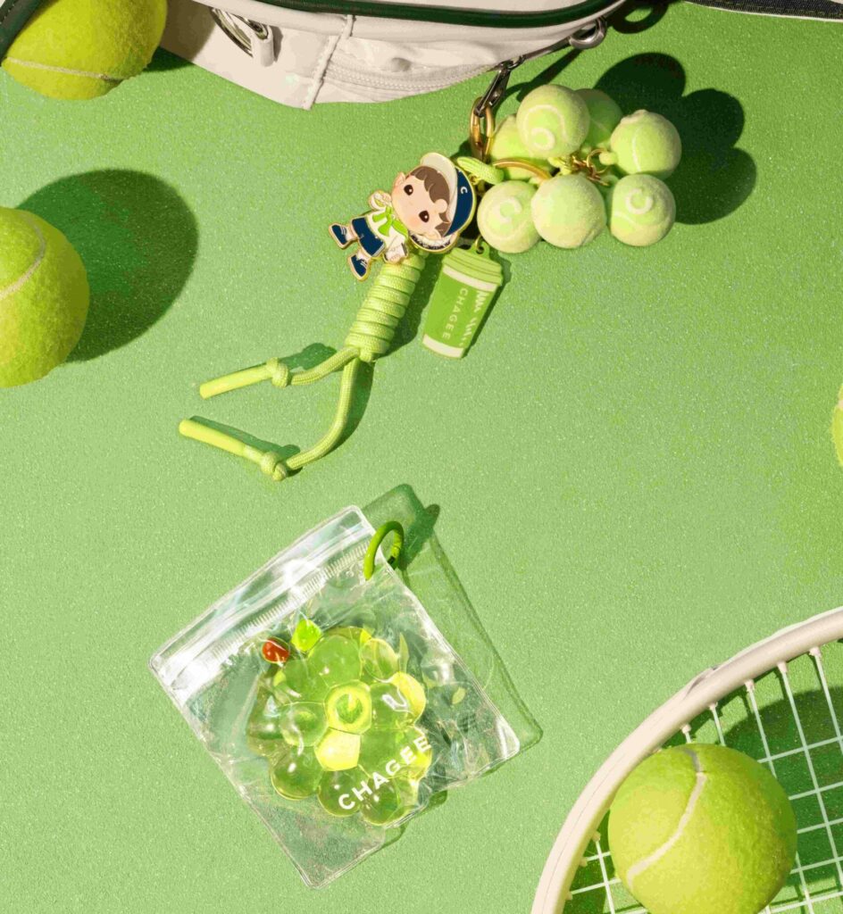 chagee-pop-mart-green-grape-merch-keychain
