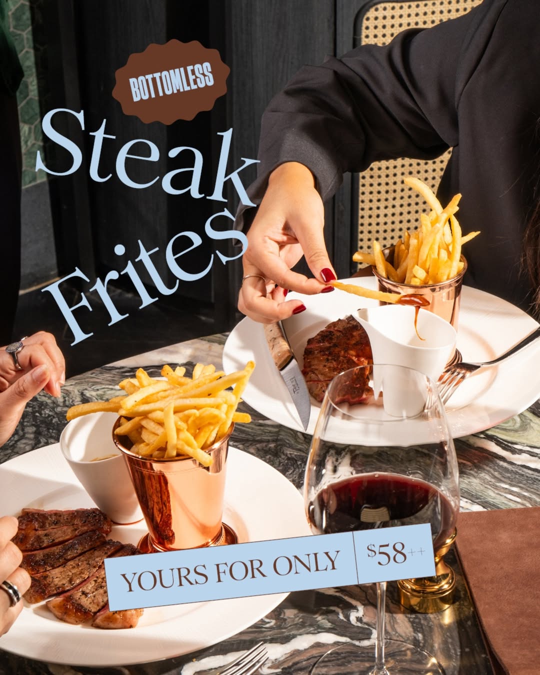 cygnet-by-sean-connolly-bottomless-steak-frites-promo-poster