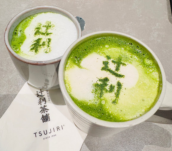 tsujiri-premium-bakery-tanjong-pagar-matcha-latte-flatlay