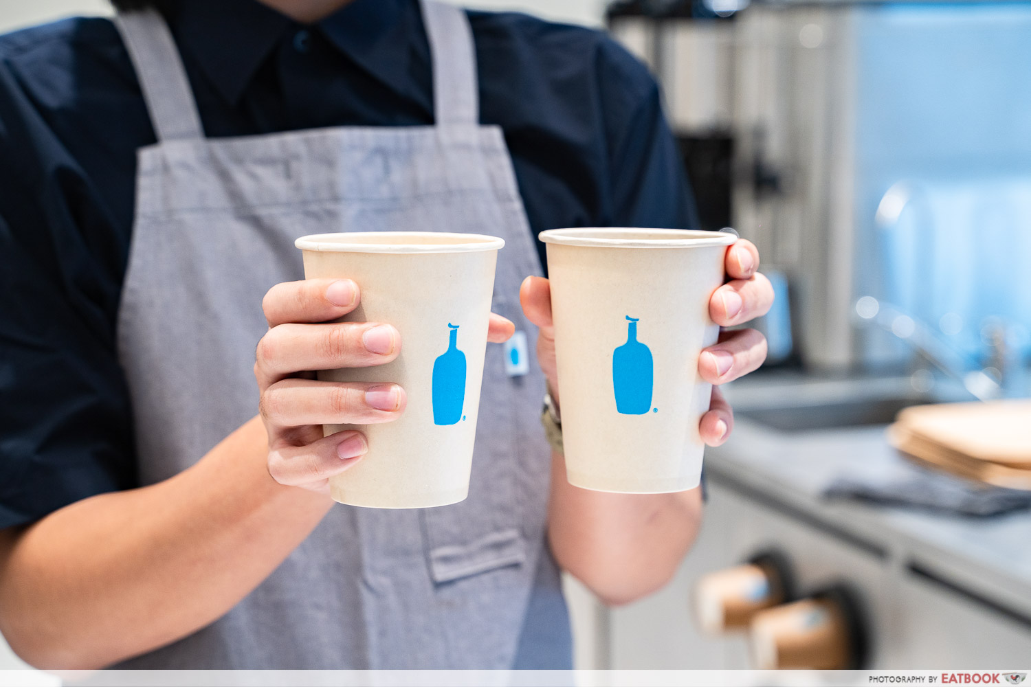 raffles city blue bottle