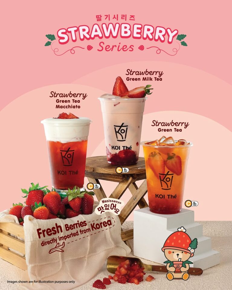 KOI To Launch Korean Strawberry Series On 18 Dec | Eatbook.sg